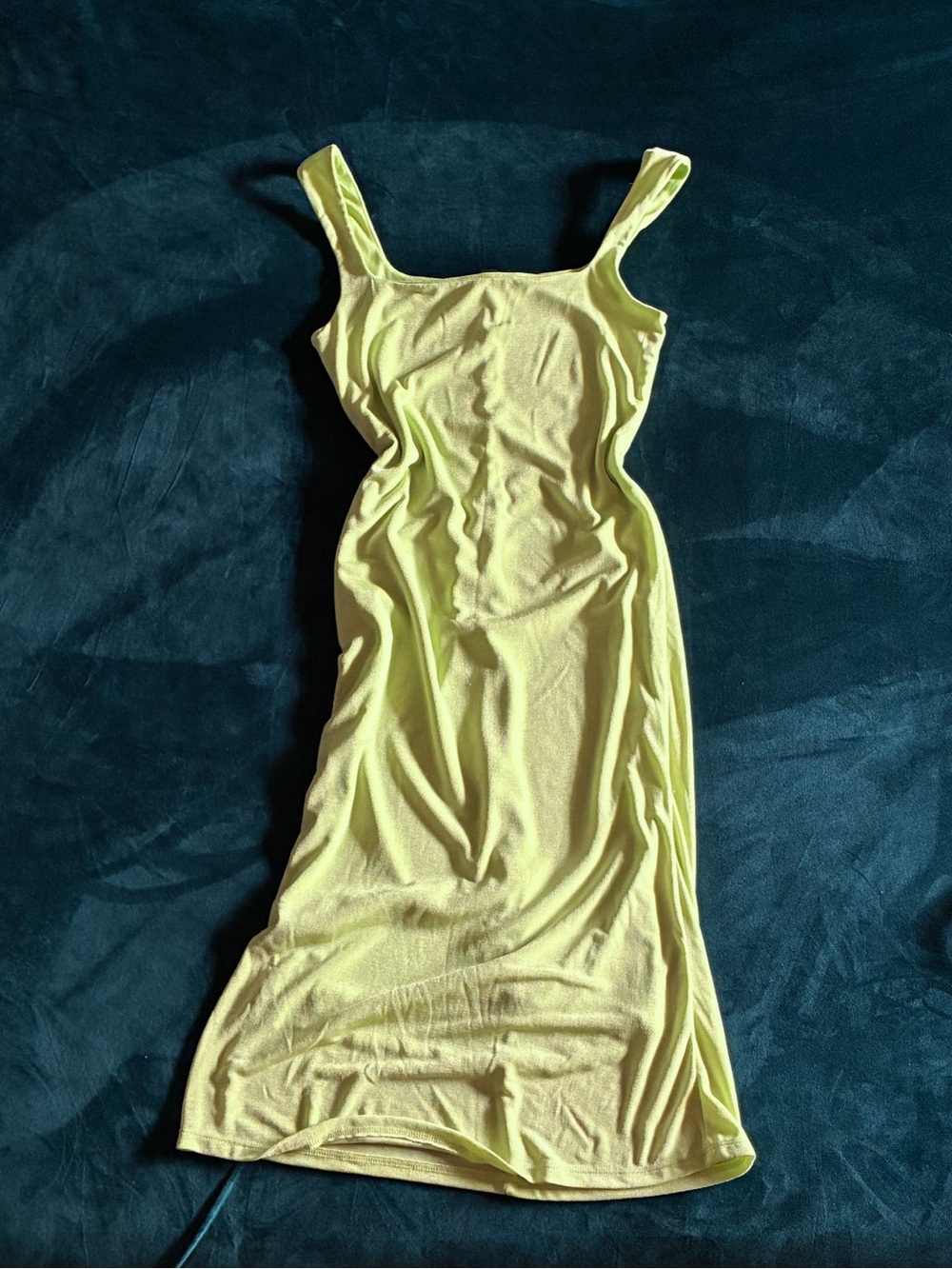 Wild Fable Lime Green Midi Slip Dress